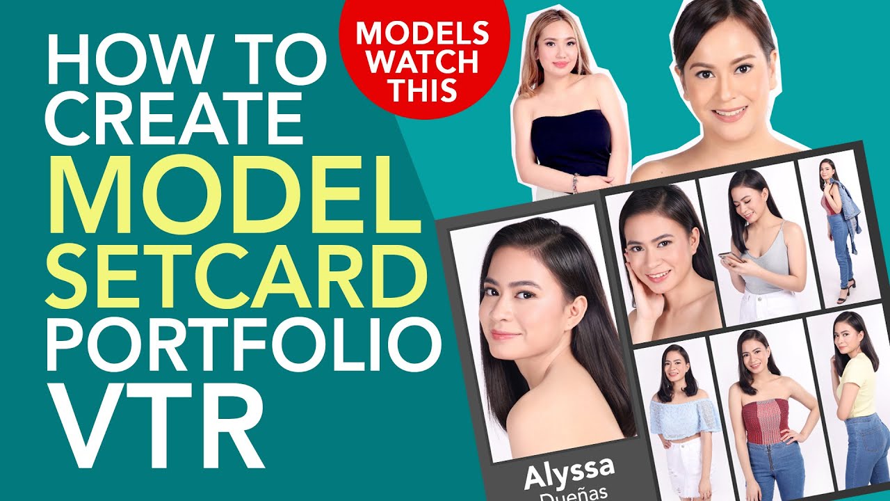 How To Create a Model SetCard Portfolio VTR ( Model Tips ) Direk