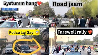 Farewell rally ❤️‍🔥 police lag gayi piche 😱