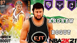 GALAXY OPAL ANDREW BOGUT GAMEPLAY! AUSTRALIAN SHAQ IN NBA 2K21 MY TEAM! WORTH THE COP? 16 HOF BADGES