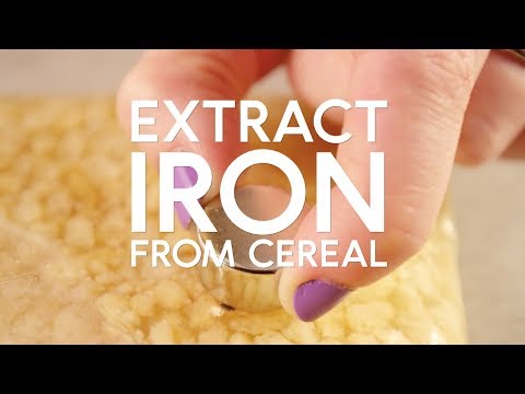 How to extract iron from cereal