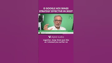 Google Single Keyword Ad Groups - Is Google Ads SKAGs Strategy Effective In 2023? #shorts