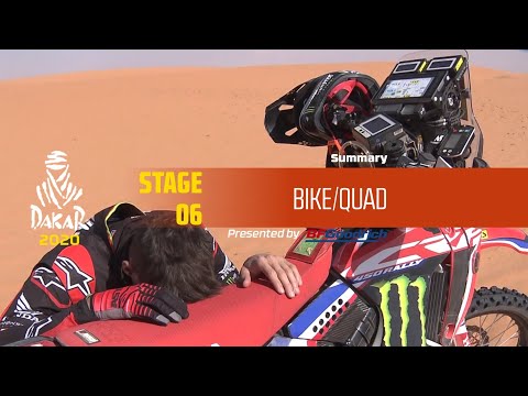 Dakar 2020 - Stage 6 (Ha’il / Riyadh) - Bike/Quad Summary