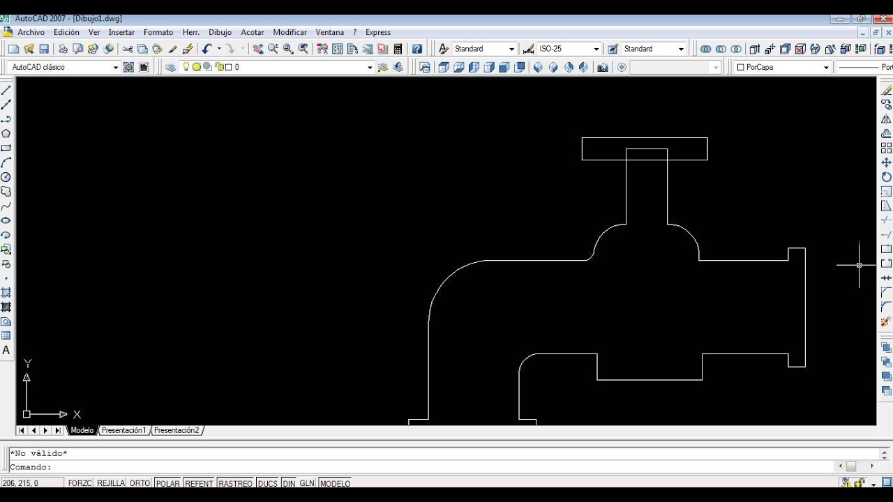 Grifo en AutoCAD 2007 - YouTube