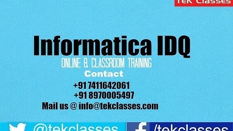 Informatica Data Quality Training Demo Video | Informatica Data Quality Tutorial