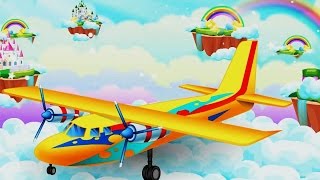 Мультик Про Самолетик - Самолет В Супер Автосервисе. Учим Цвета - Развивающий Мультик