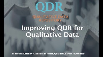 Improving QDR for Qualitative Data