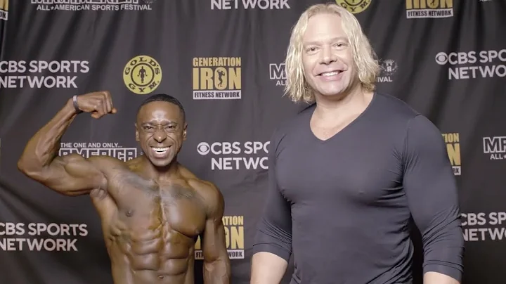 2021 Physique competitor Johnny Dotson with Eric o...