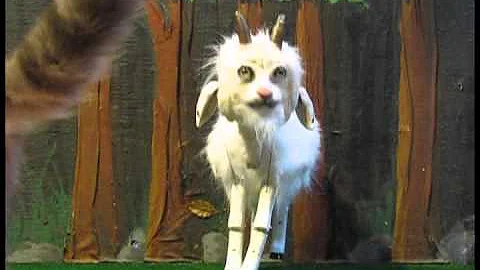 Billy Goat Gruff Marionette Puppet Demonstration b...