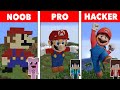 NOOB VS PRO VS HACKER Minecraft Pixel art✨Mario