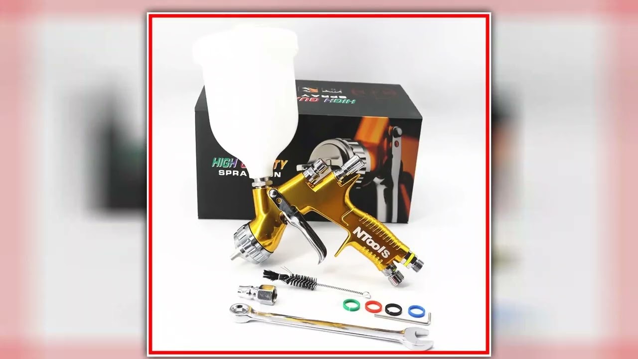 High Quality Spray Gun Ntools Car Paint Spray Gun TE20T110 1318mm Nozzle Paint Gun Water Based Air