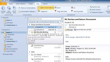 How to Show your Email in Conversation View in Outlook 2010