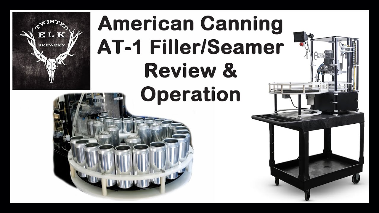 American Canning AT1 Filler/Seamer canning machine Review YouTube