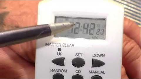 temporitzador digital.Como programarlo