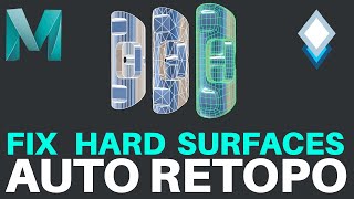 Maya 2020 Fix Hard Surfaces - Automatic Remesh and Retopo screenshot 5