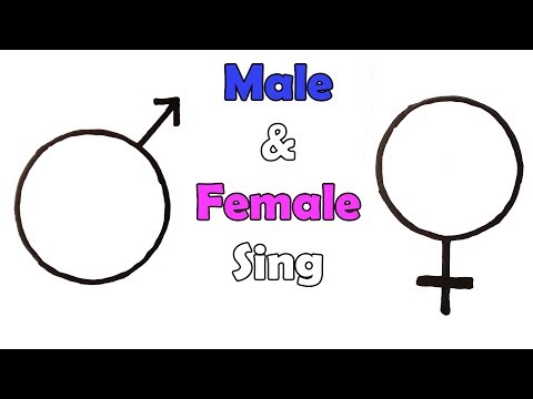 How to Draw the Male and Female Sign (Mars and Venus Symbols)- Very Easy - For kids