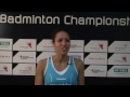 Fontaine Chapman on getting to the final of the English National Badminton Championships