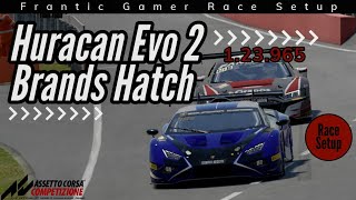 Brands Hatch (1.23.965) | Lamborghini Huracán GT3 EVO 2 Setup & Hotlap (ACC Console)