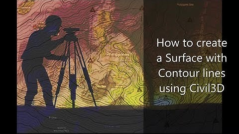 How to create a Surface with Contour Lines using Civil 3D