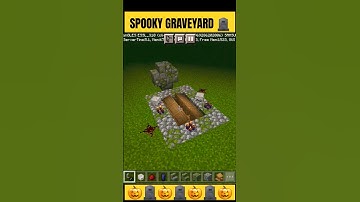 SPOOKY GRAVEYARD IN MINECRAFT || MINECRAFT BUILD HACKS || MINECRAFT HACKS || HALLOWEEN BUILD HACKS |
