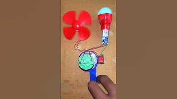How I Powered a Mini Fan and Mini LED Bulb with My Hand using toy#scienceproject#ideas#diy#tech