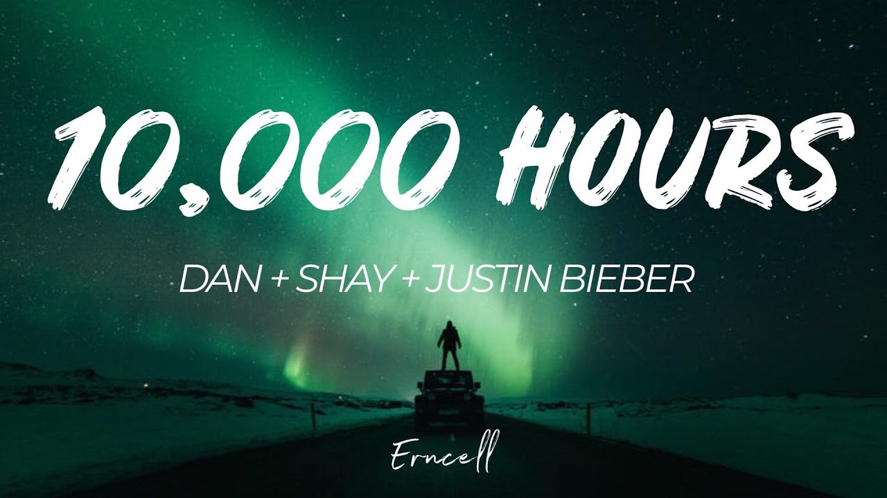 Here is the lyric video "Dan + Shay, Justin Bieber - 10,000 Hours (LYR...