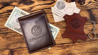 Slim wallet/Money Clip/Зажим для денег из кожи Pull-Up и Buffalo от #wildleathercraft