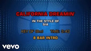 Sia - California Dreamin' (Karaoke) chords