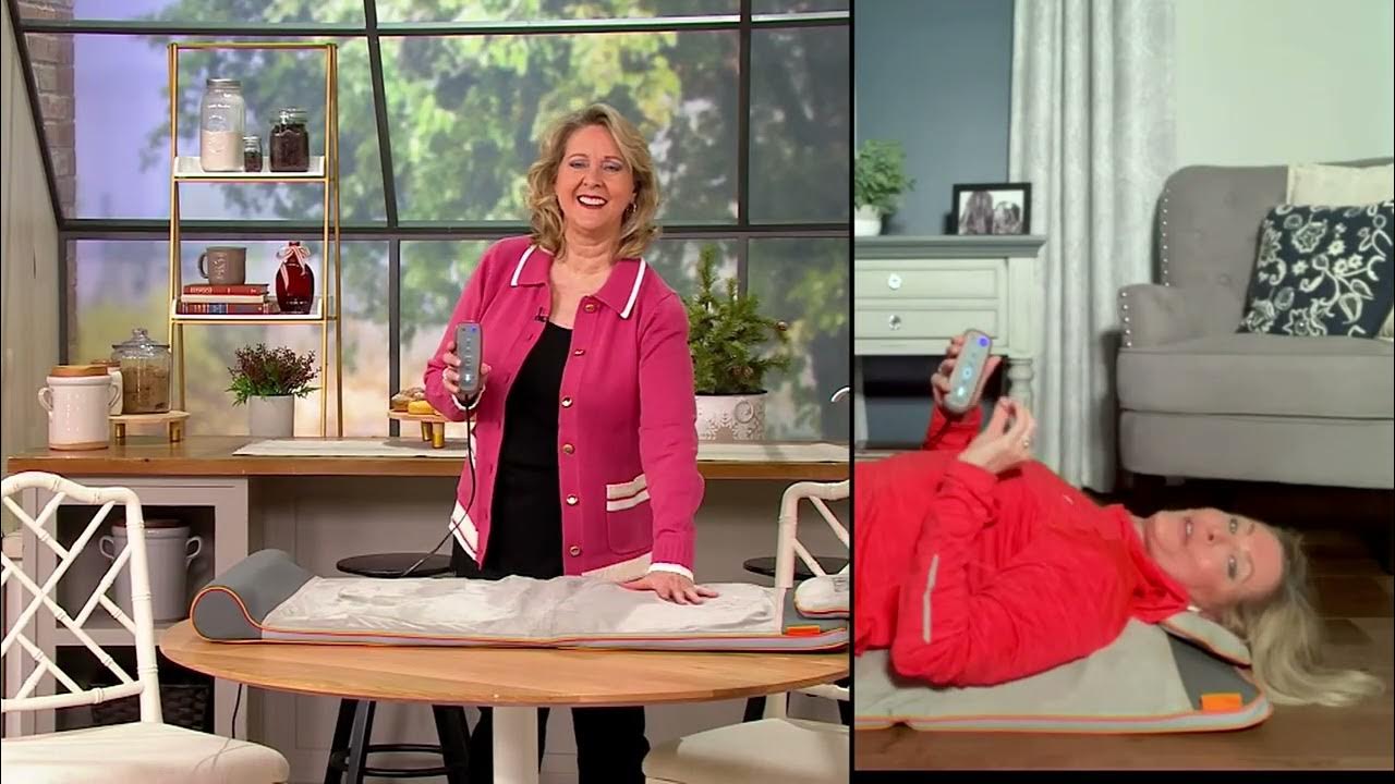 HoMedics Air Compression Back Stretching Mat on QVC - YouTube