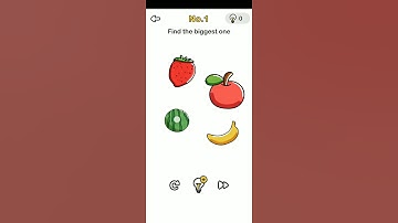 Brain out level 1-Find the biggest one walkthrough solution