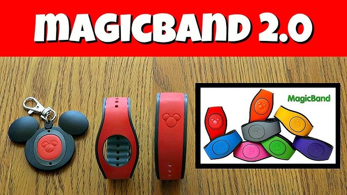 Dual Color Magic Key Magic Band Buddy Disney Magicband Plus / 2.0 Puck  Holder Icon Keeper 