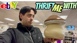 Thrift with Me ~ Epic MUSHROOM! Sourcing RESELL eBay FULL-TIME Selling PROFIT how to