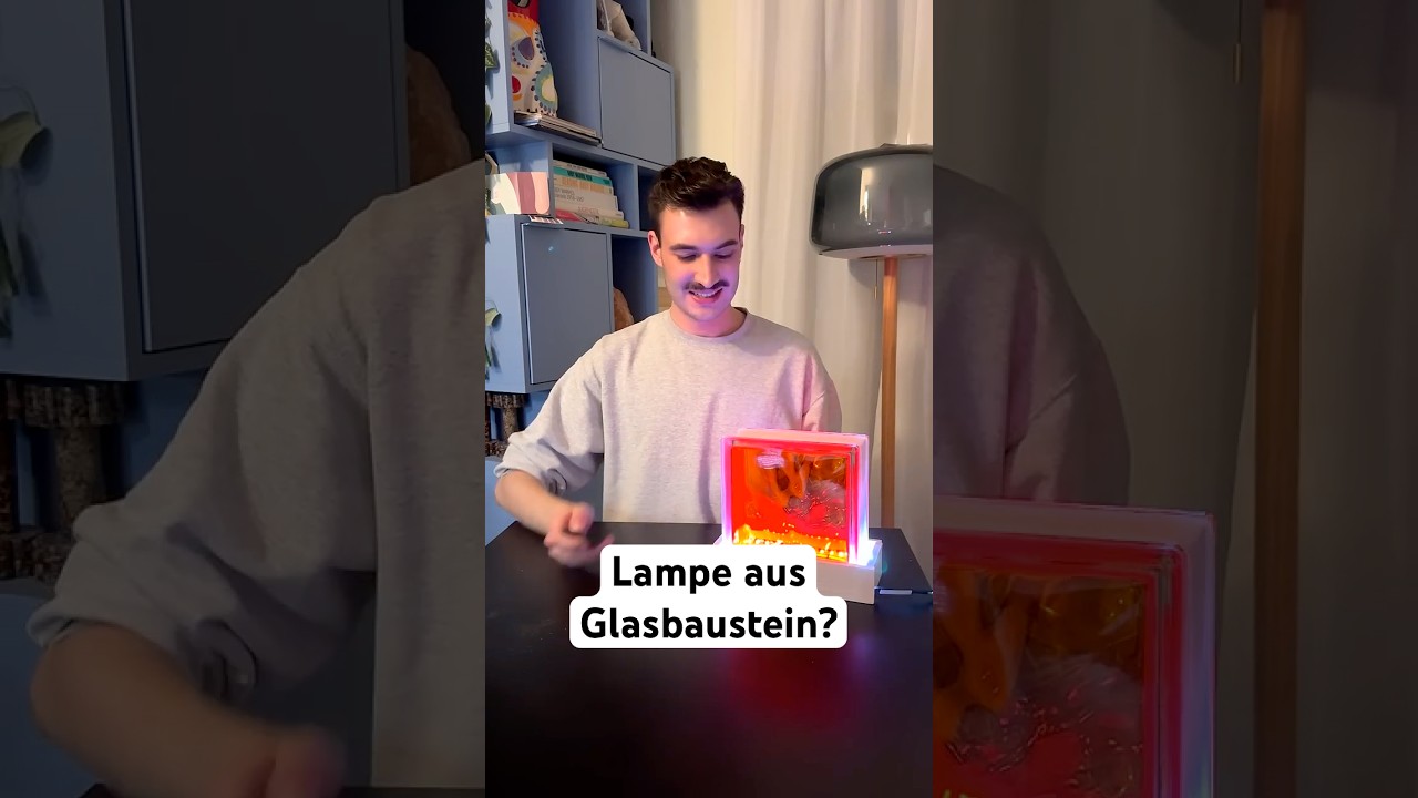 Designerlampe aus Glasbaustein nachgebaut | Carlo Sommer DIY