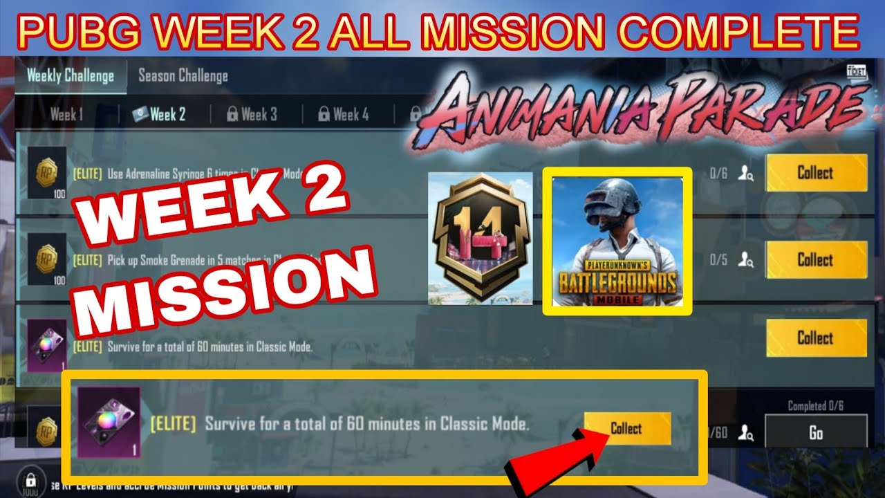 PUBG WEEK 2 ALL MISSION COMPLETE ✅