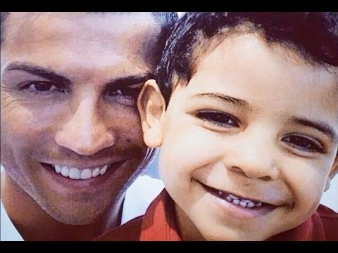 Cristiano Ronaldo with son Cristiano Jr