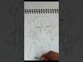 Anime character' sketch #anime #girl sketch drawing girl sketch easy #viral #artshorts #shorts #song