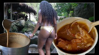 Traveling around Jamaica for Street Food | Jerk Pork &amp; Peanut soup &amp; Porridge