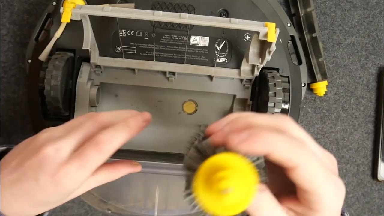 How To Assemble iRobot Roomba Install Main Brush and Dustbin