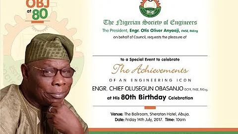 ENGR. CHIEF OLUSEGUN OBASANJO at 80th Birthday Celebration