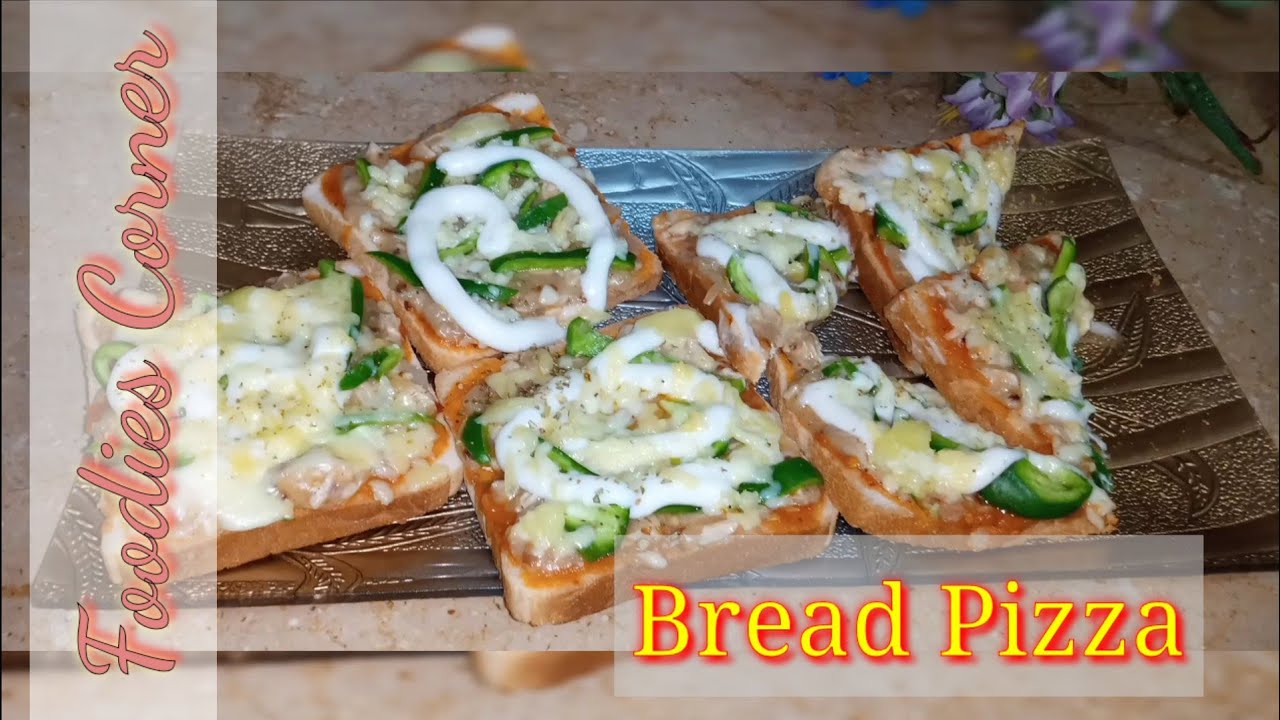 Yummy Bread Pizza Recipe Quick & Easy recipe for Kids by Foodies