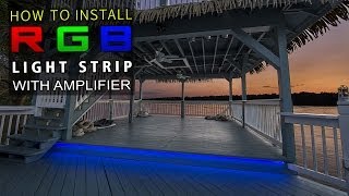 How to Install Color Changing RGB Light Strips requiring RGB Amplifier