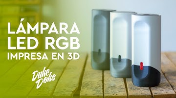 💡 Lámpara LED RGB impresa en 3D SIN Arduino/ Ender 3 Pro
