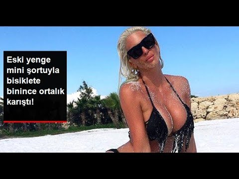 Eski yenge mini şortuyla bisiklete binince ortalık karıştı