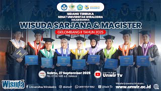 LIVE SIDANG TERBUKA SENAT UNIVERSITAS WIRALODRA DALAM RANGKA WISUDA SARJANA & MAGISTER GELOMBANG II