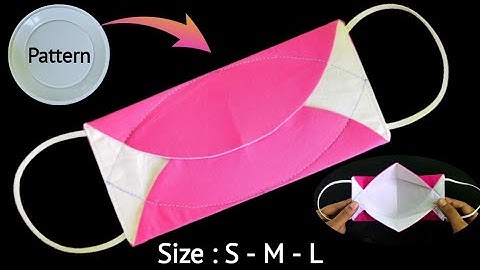 NEW version - NO FOG ON GLASSES - DIY Simple fabric 3D face mask sewing tutorial, is very fast &easy