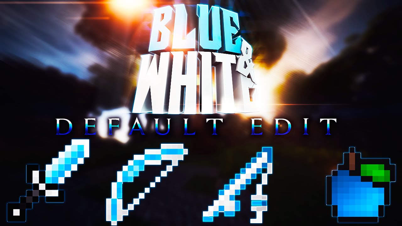 REVIEW TEXTURE PACK PVP MINECRAFT | "Blue & White Default ...