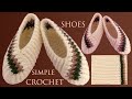 Zapatos a crochet fáciles de tejer con solo un rectángulo tejido con ganchillo