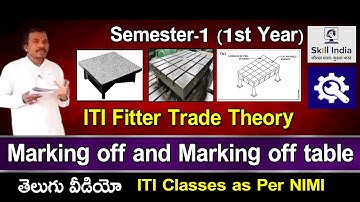 Marking off and marking off table | ITI Fitter Trade Theory