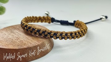 How to Make Modified Square Knot Bracelet | Macrame Bracelet Tutorials