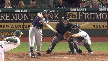 MIN@OAK: Parmelee doubles in a pair, cuts lead to two