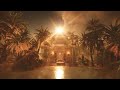 A golden oasis in the desert i immersive experience 4k